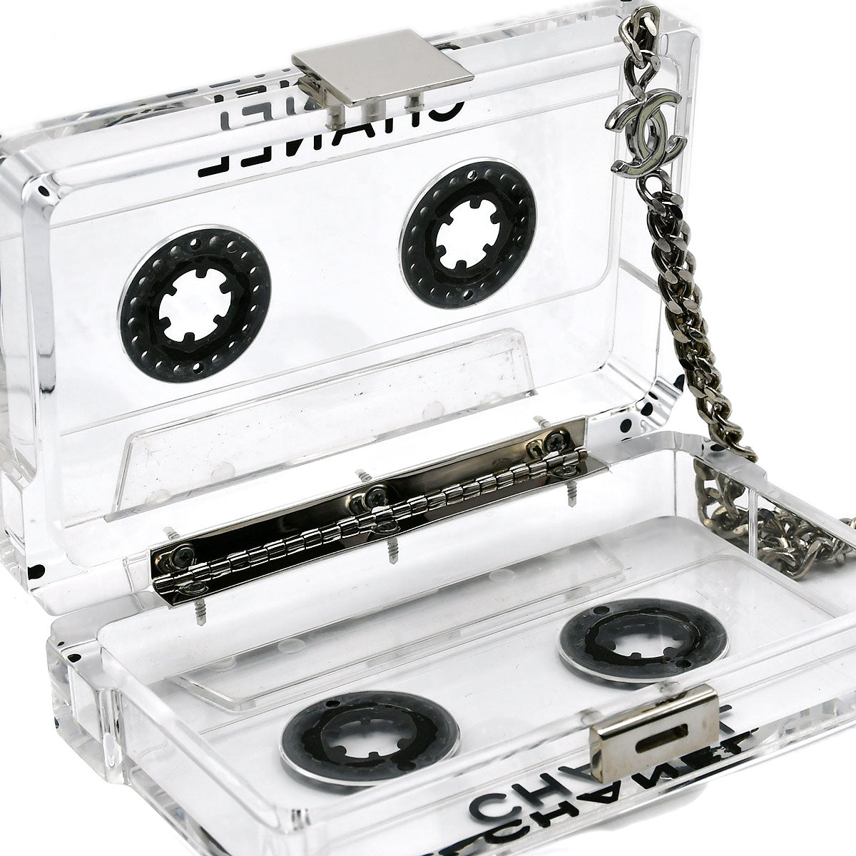 CHANEL * 2004 Cassette Tape Clutch Bag 66480