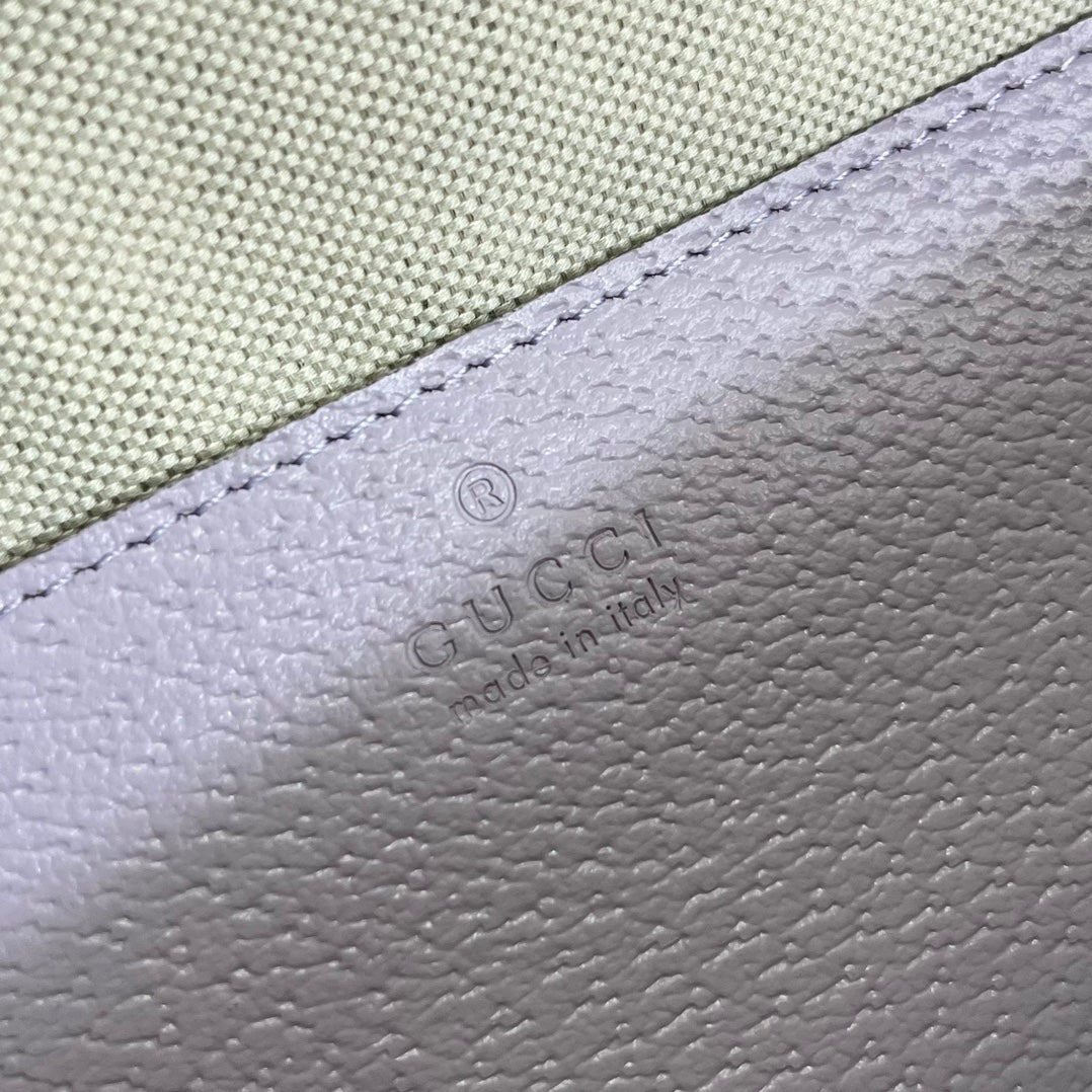 Luxury Gucci ophidia large 24cm comestic pouch beige purple monogram canvas