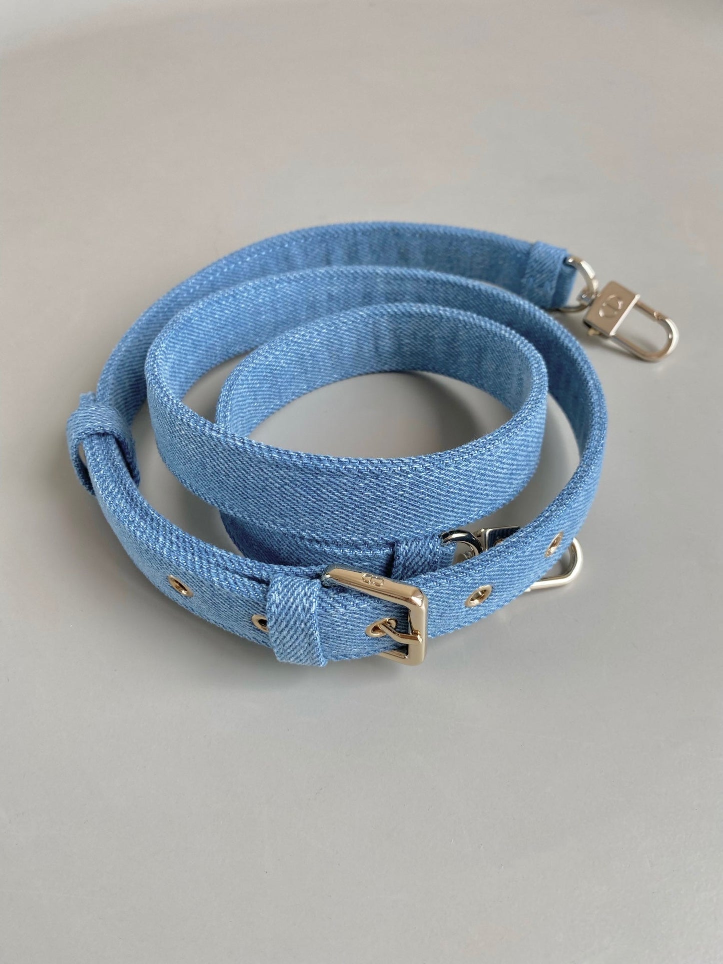 Luxury DiorD-JOY BAG 22 IN LIGHT BLUE MACROCANNAGE DENIM