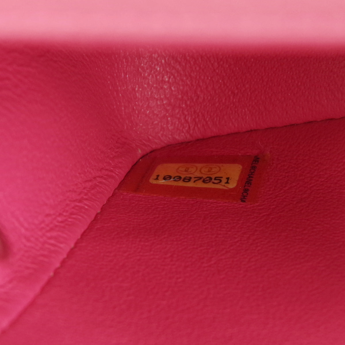 CHANEL * Classic Flap Mini Square Chain Shoulder Bag Pink Caviar 58123