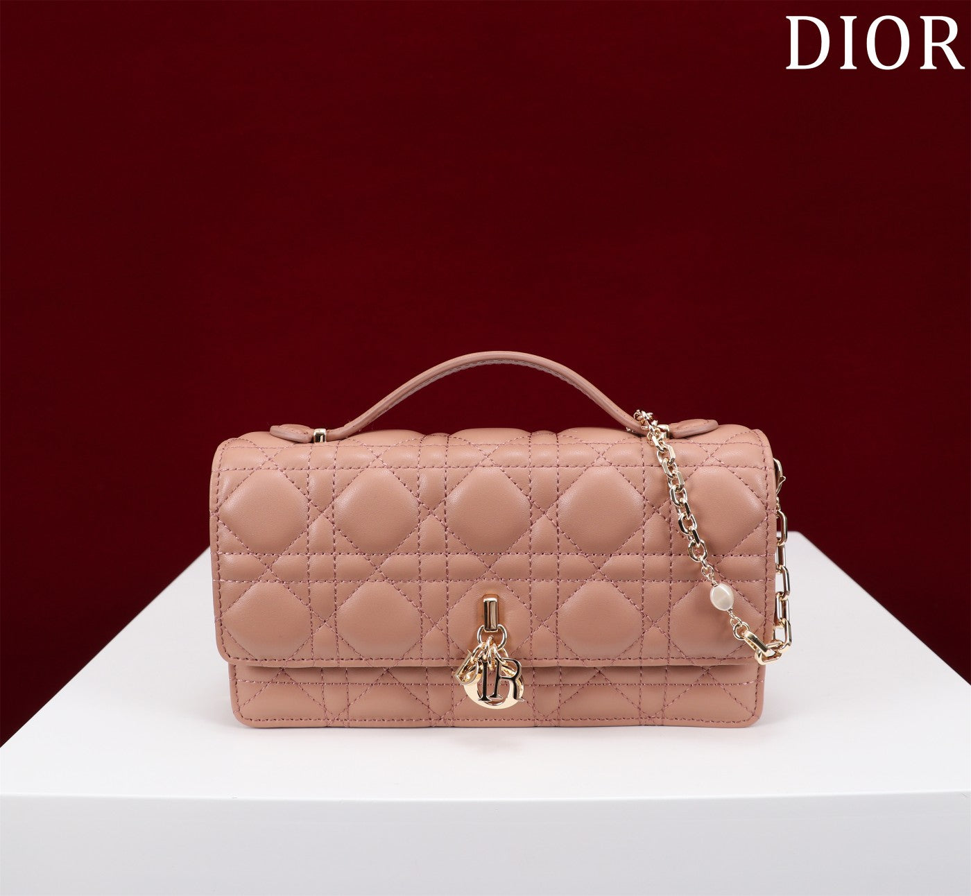 Luxury Diormy mini 21 rose lambskin