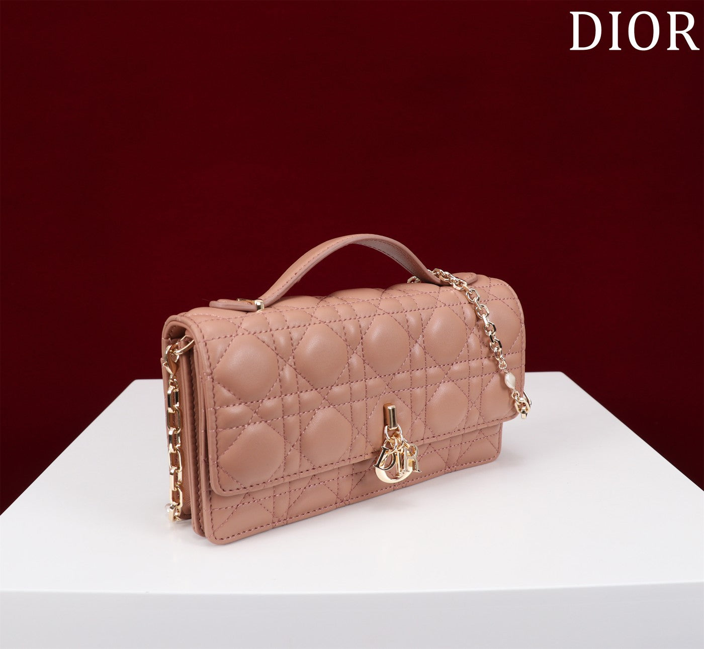 Luxury Diormy mini 21 rose lambskin