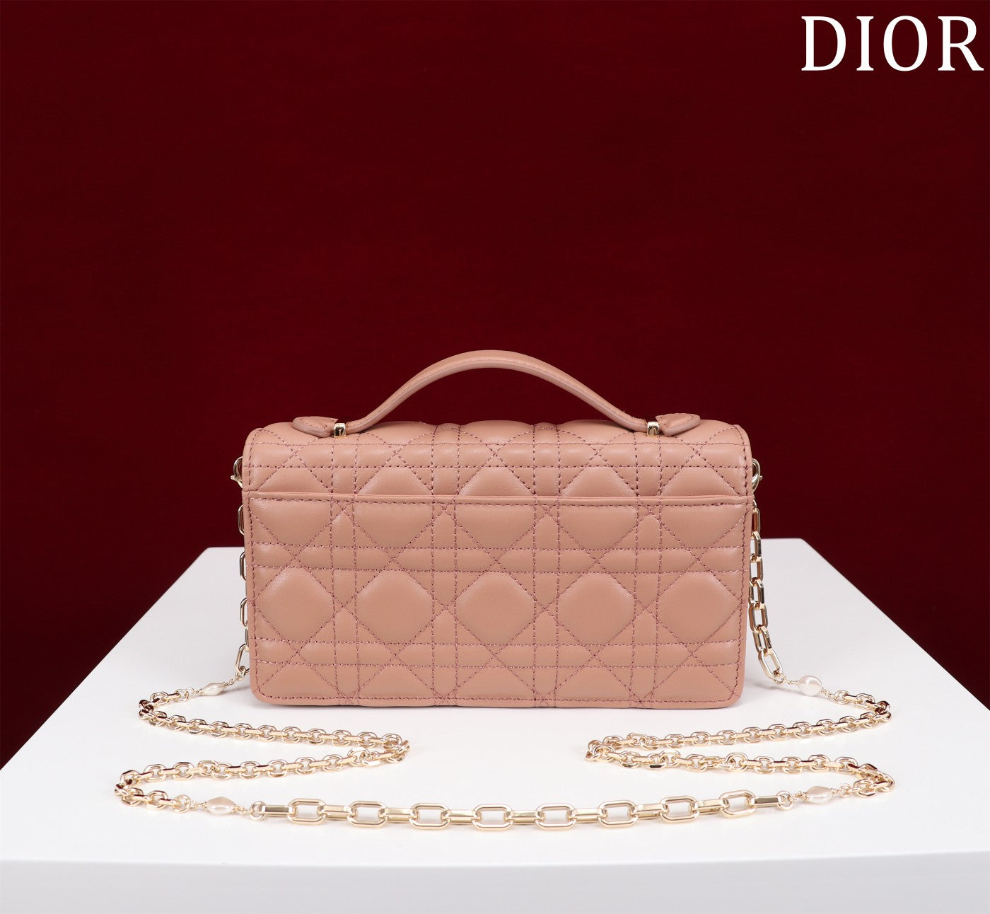 Luxury Diormy mini 21 rose lambskin