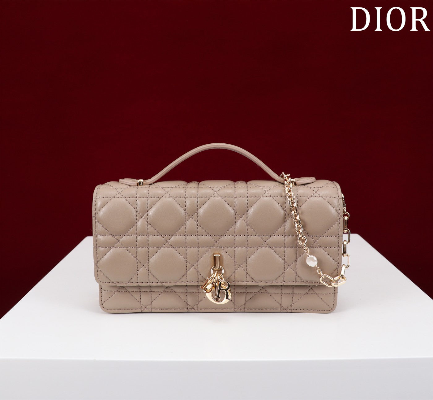Luxury Diormy mini 21 sand lambskin