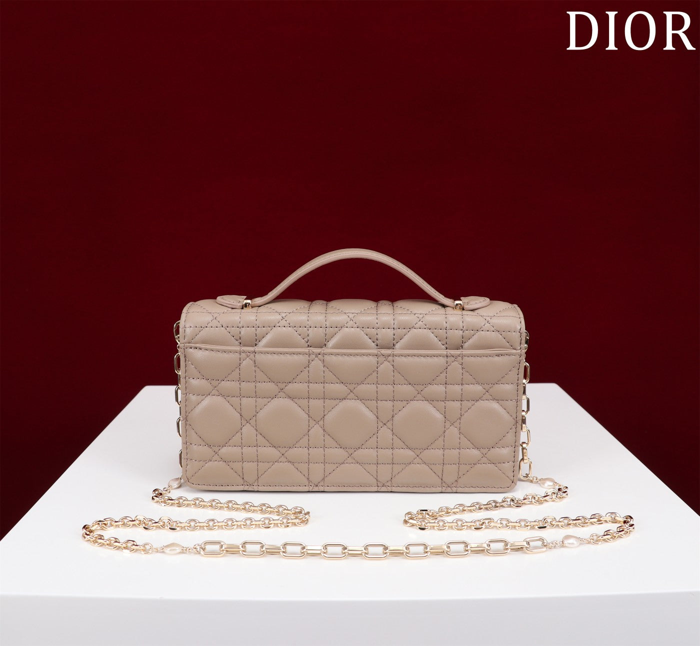 Luxury Diormy mini 21 sand lambskin