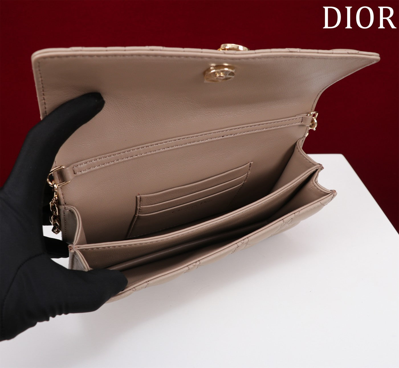 Luxury Diormy mini 21 sand lambskin