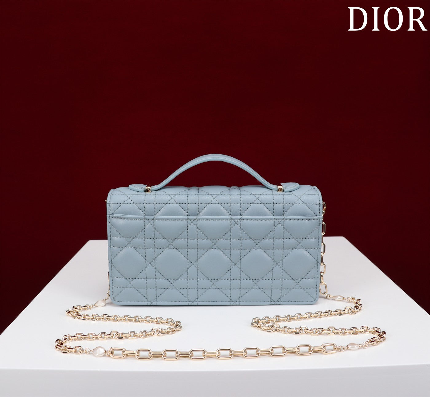 Luxury Diormy mini 21 rock gray lambskin