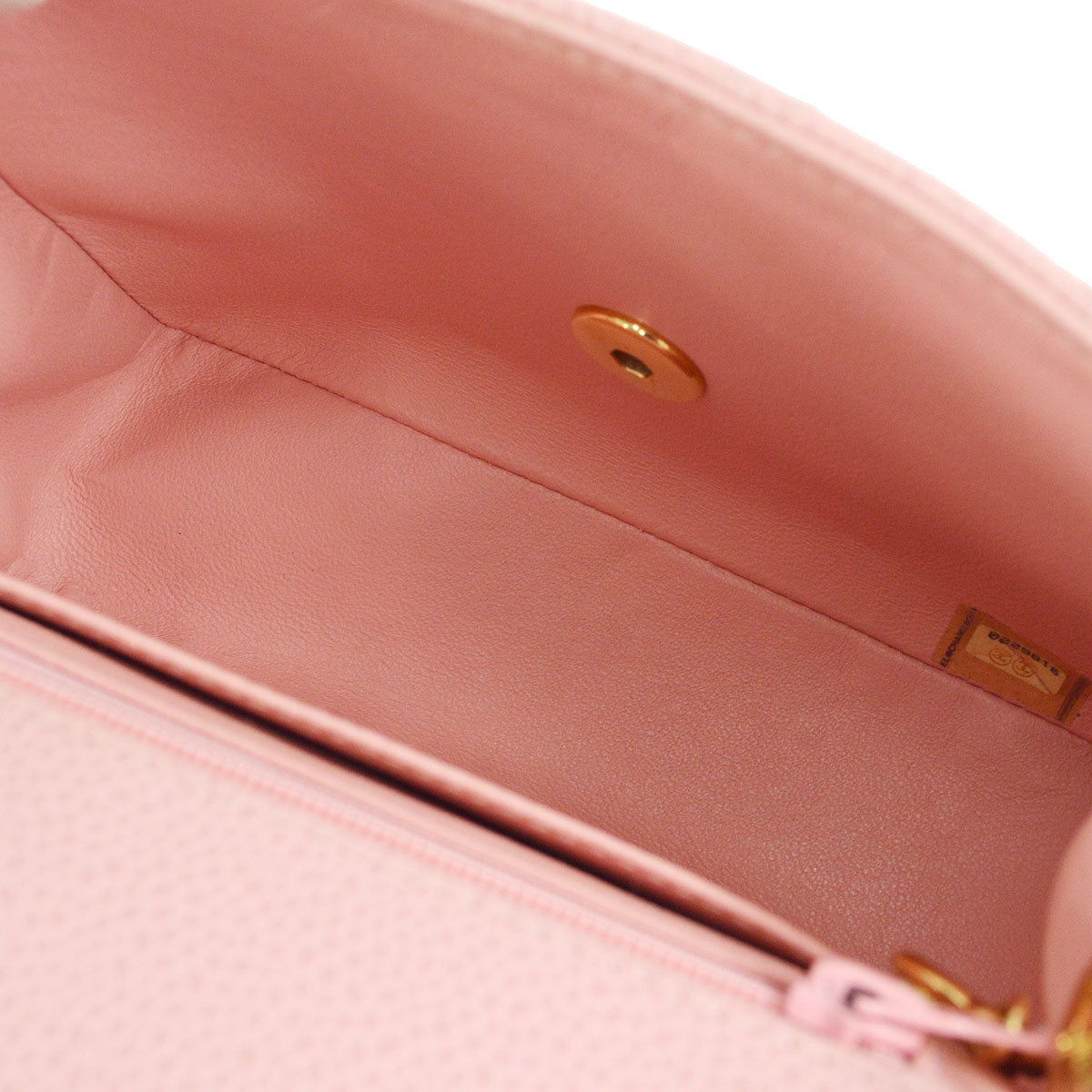 CHANEL Classic Flap Mini Square Chain Shoulder Bag Pink Caviar 96634
