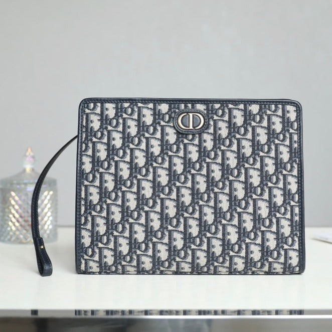 Luxury DiorBOOK TOTE 26 IN BLUE OBLIQUE JACQUARD