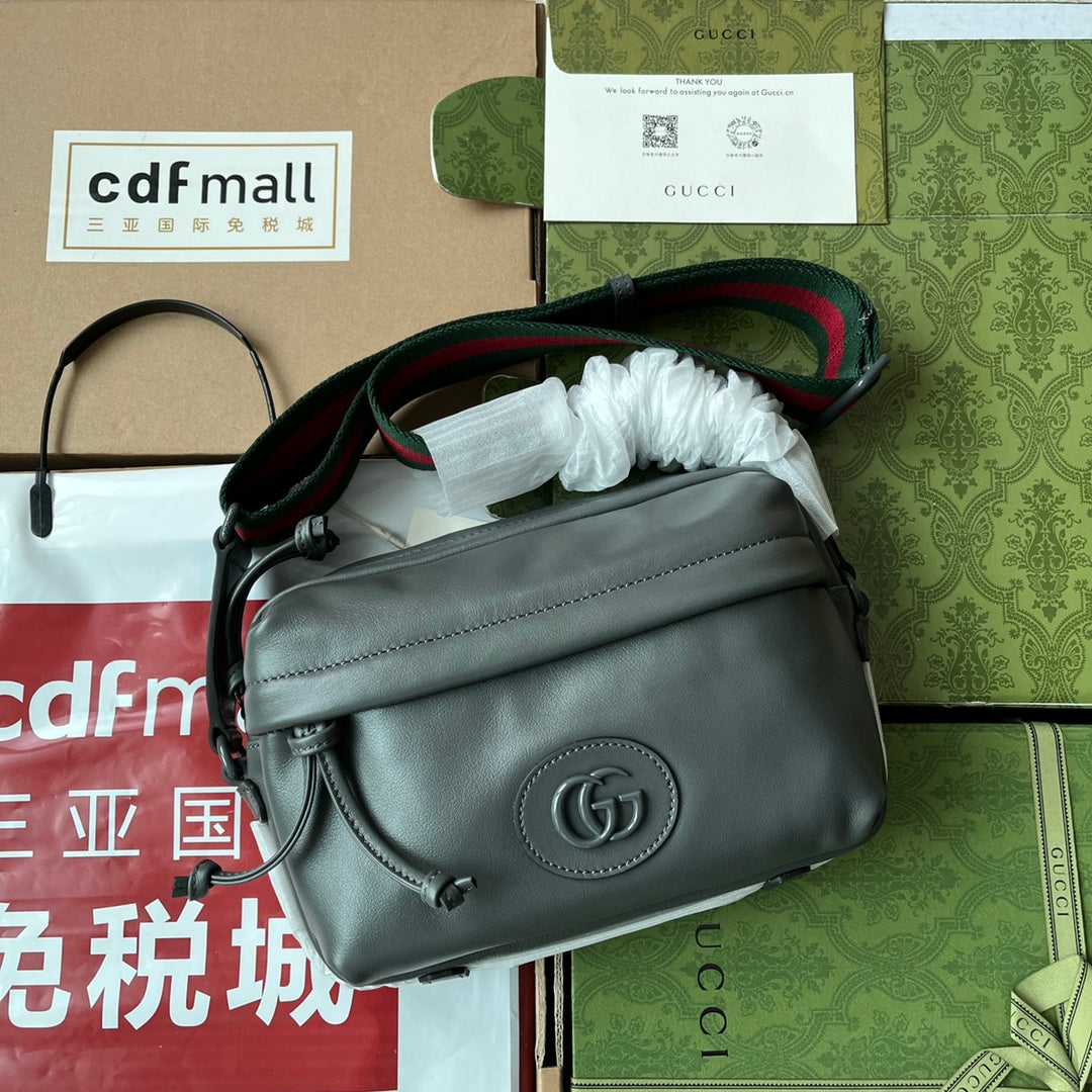 Luxury Gucci SHOULDER BAG 23 IN GRAY CALFSKIN
