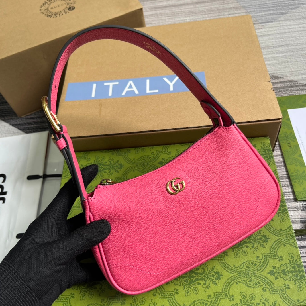 Luxury Gucci APHRODITE MINI 21 SHOULDER BAG IN BRIGHT PINK CALFSKIN