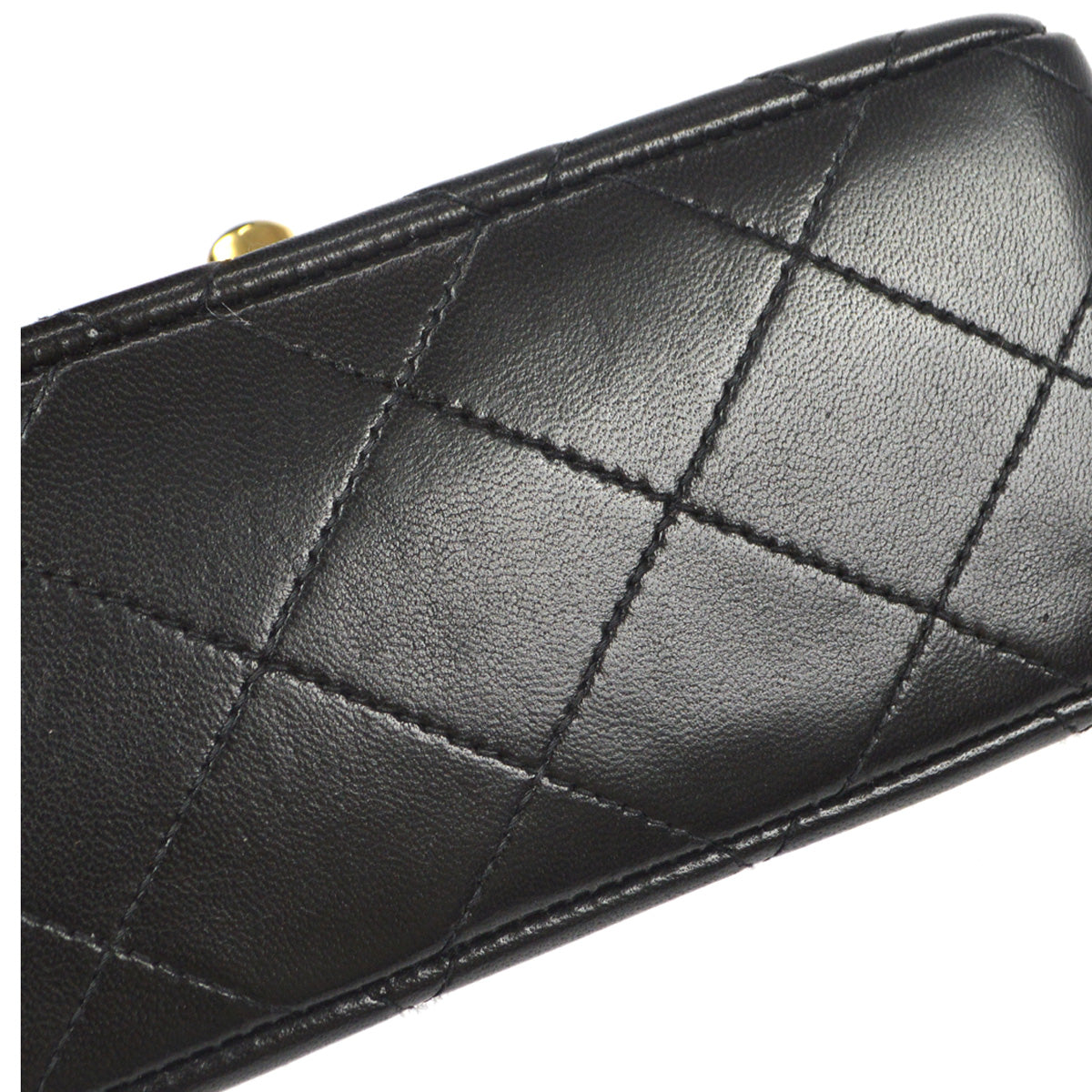 CHANEL Classic Flap Handbag Black Lambskin 76815
