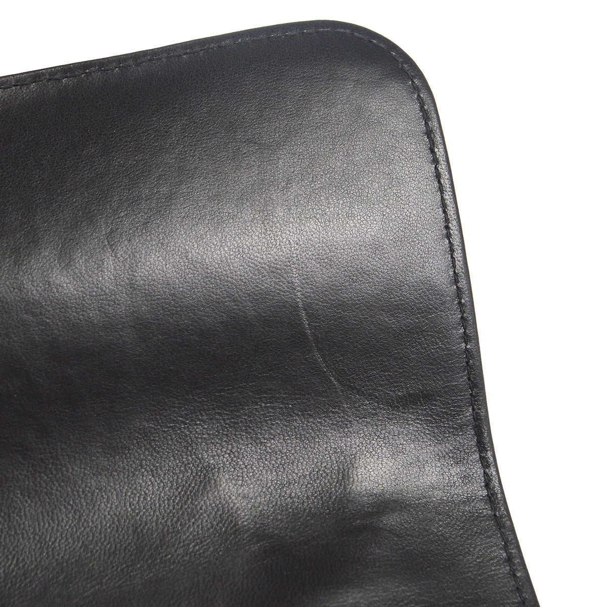 CHANEL 1996-1997 Classic Flap Handbag Medium Black Lambskin 76948