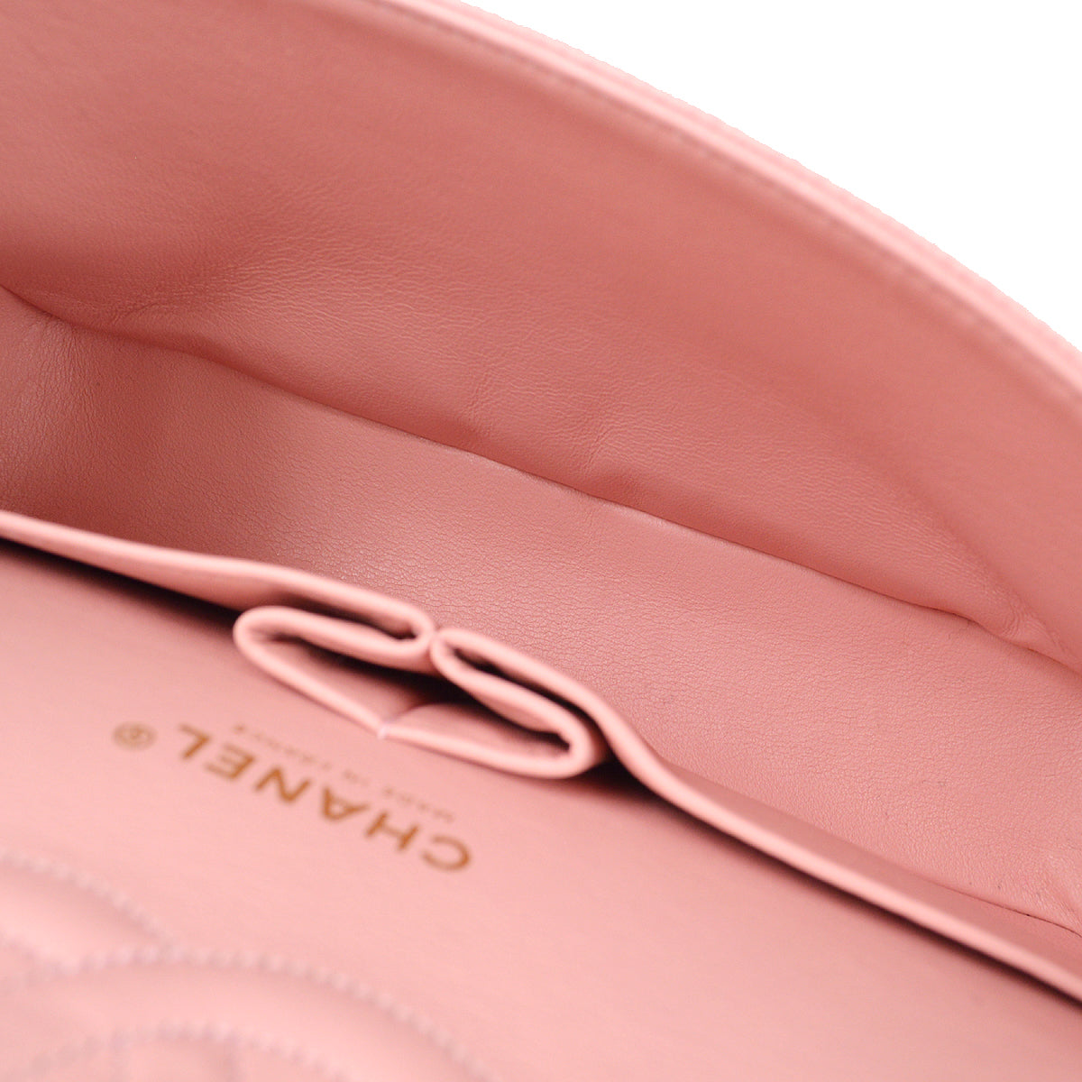 CHANEL Classic Double Flap Medium Shoulder Bag Pink Caviar 87881