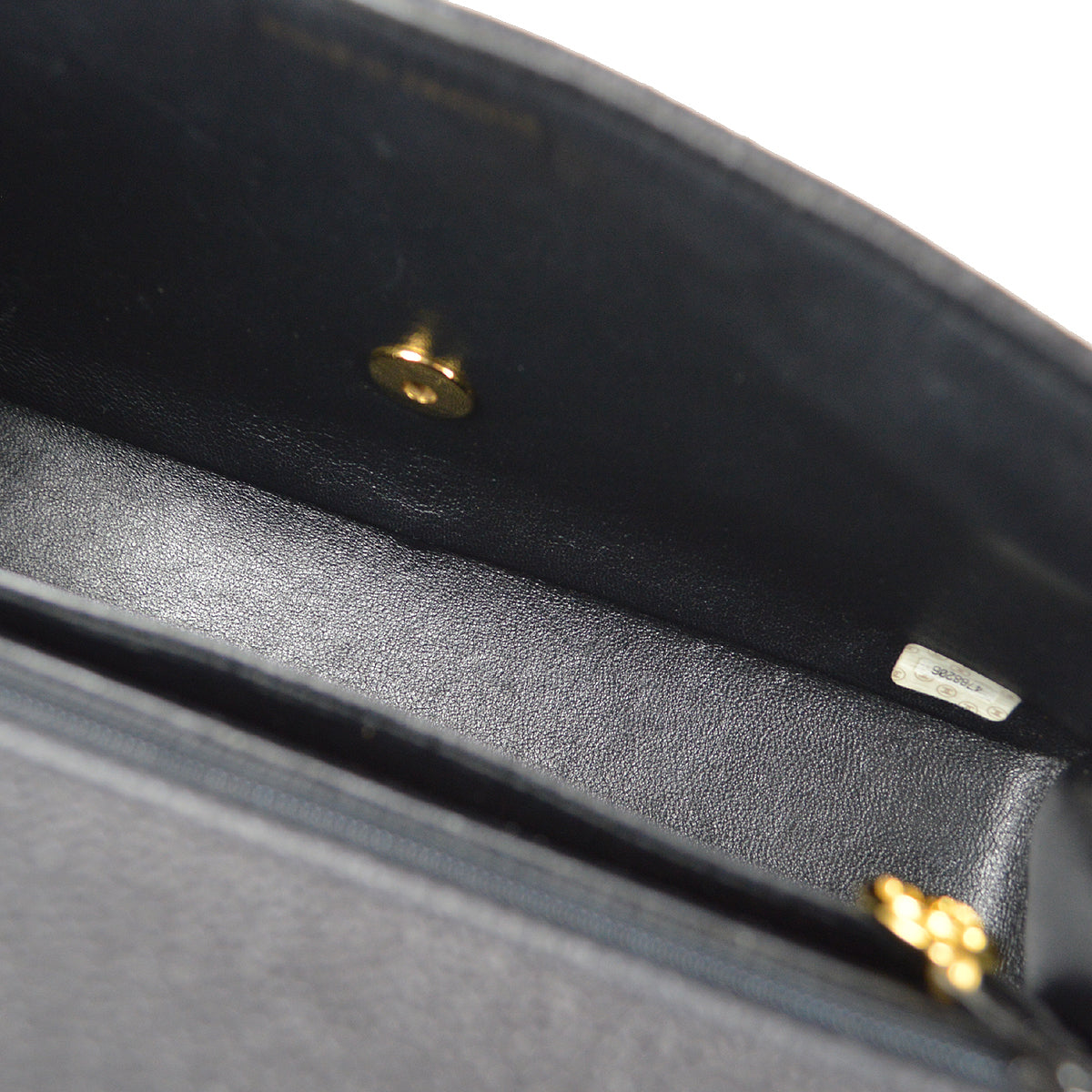 CHANEL 1994 Classic Flap Handbag Medium Black Caviar 78302