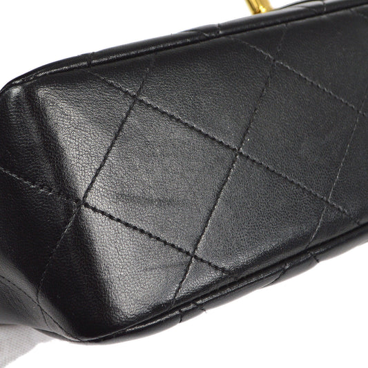 CHANEL 1994-1996 Border Flap Medium Black Lambskin 87841