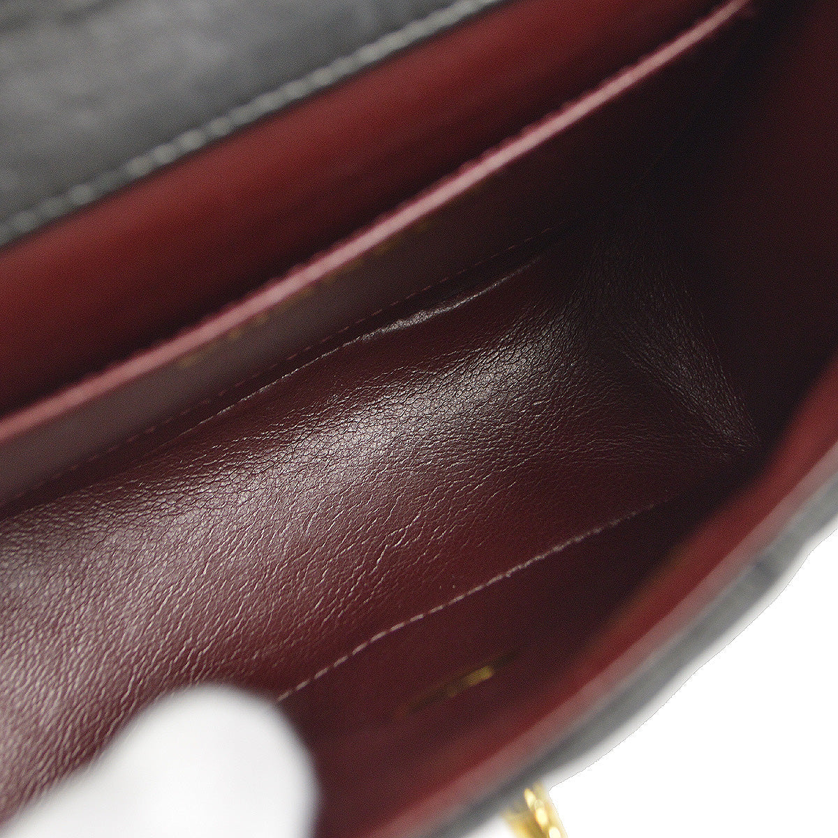 CHANEL Classic Flap Micro Square Handbag Black Lambskin 91607