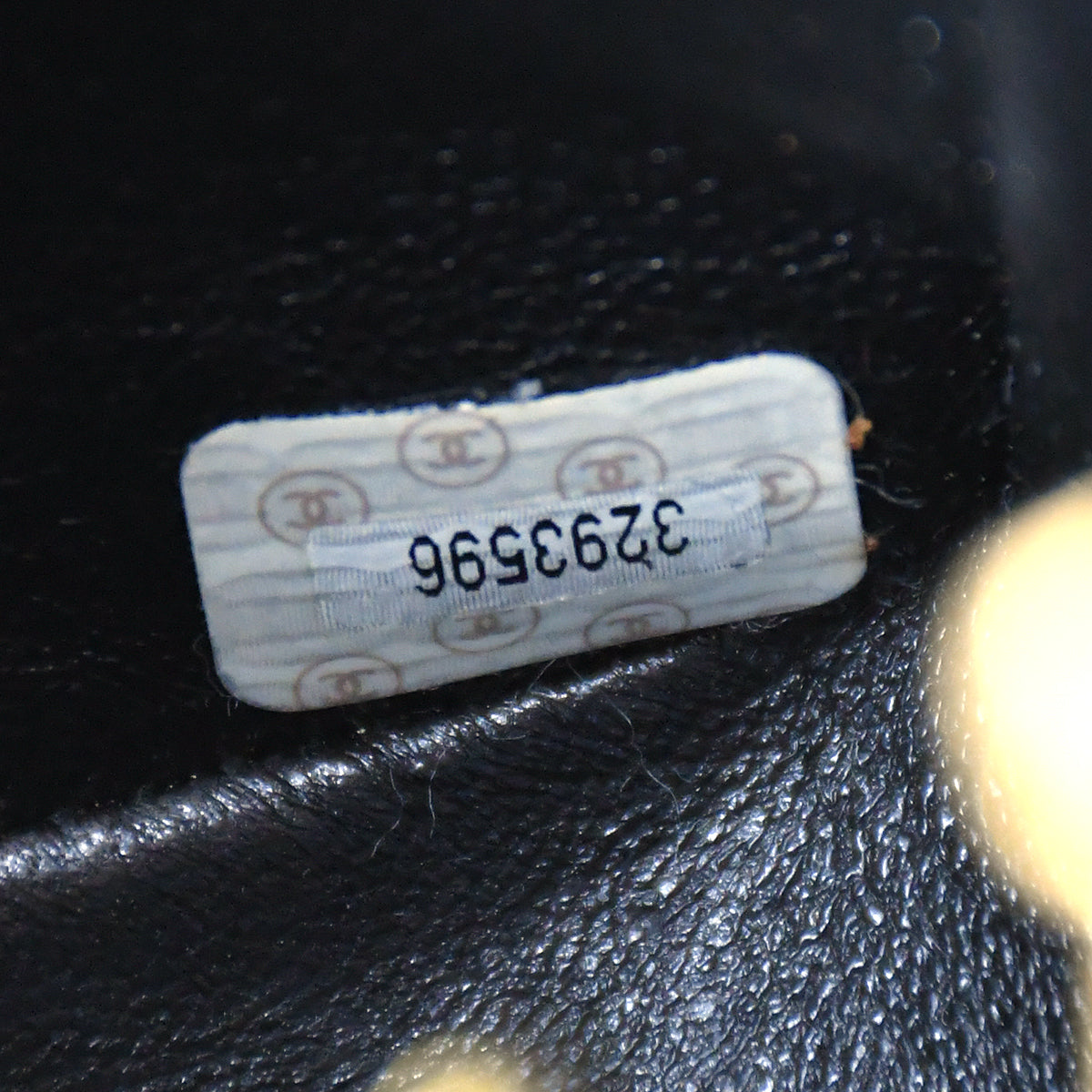 CHANEL 1994-1996 Chevron Letter Flap Mini Black Caviar 67698