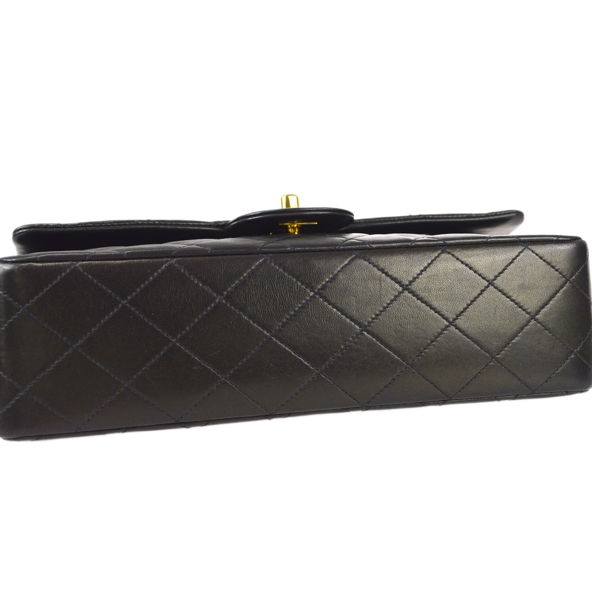 CHANEL Classic Double Flap Medium Shoulder Bag Black Lambskin 67283