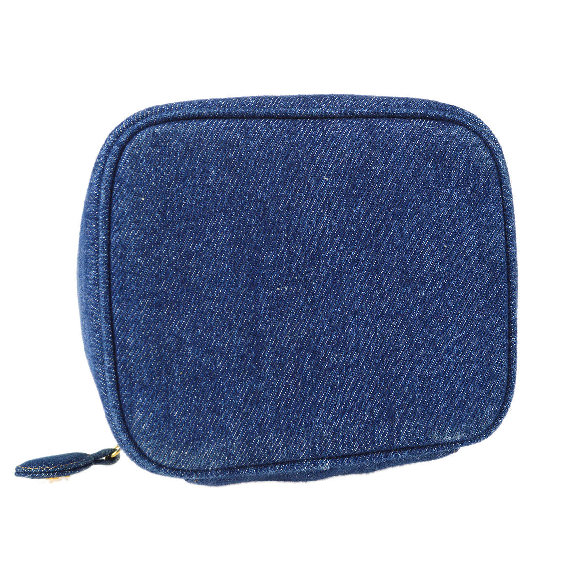 Luxury Chanel Vanity Handbag Indigo Denim 68881