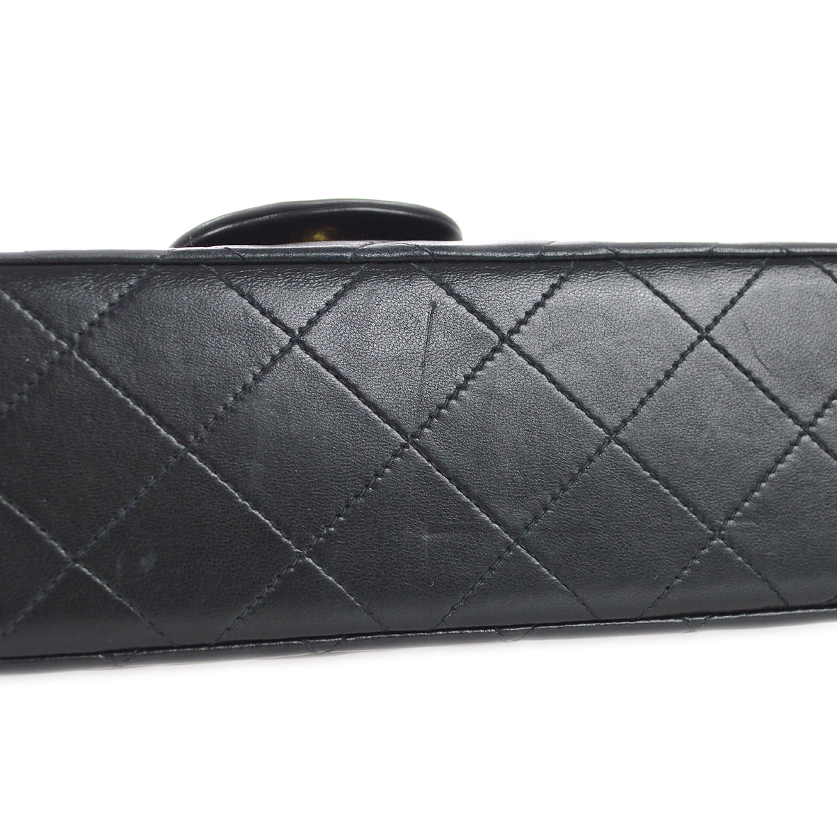 CHANEL Classic Double Flap Small Shoulder Bag Black Lambskin 88133