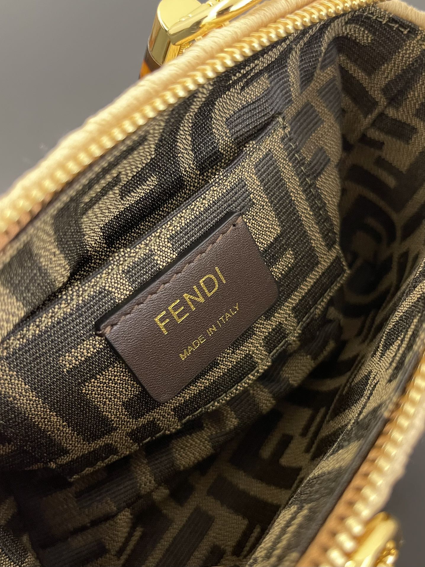 Luxury FendiBY THE WAY MINI 18 IN BEIGE STRAW AND BROWN CALFSKIN TRIM