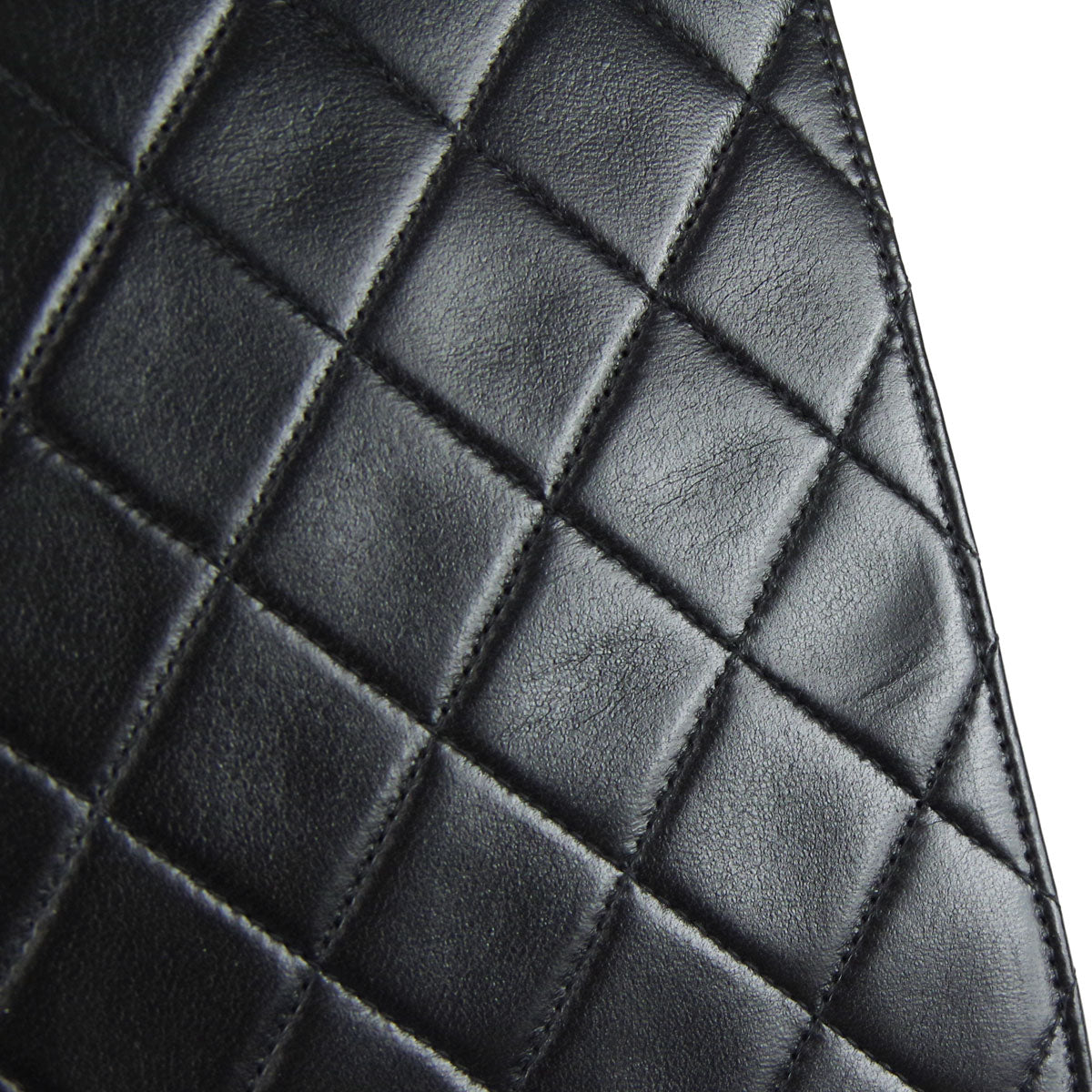 CHANEL Classic Flap Single Chain Shoulder Bag Black Lambskin 67723