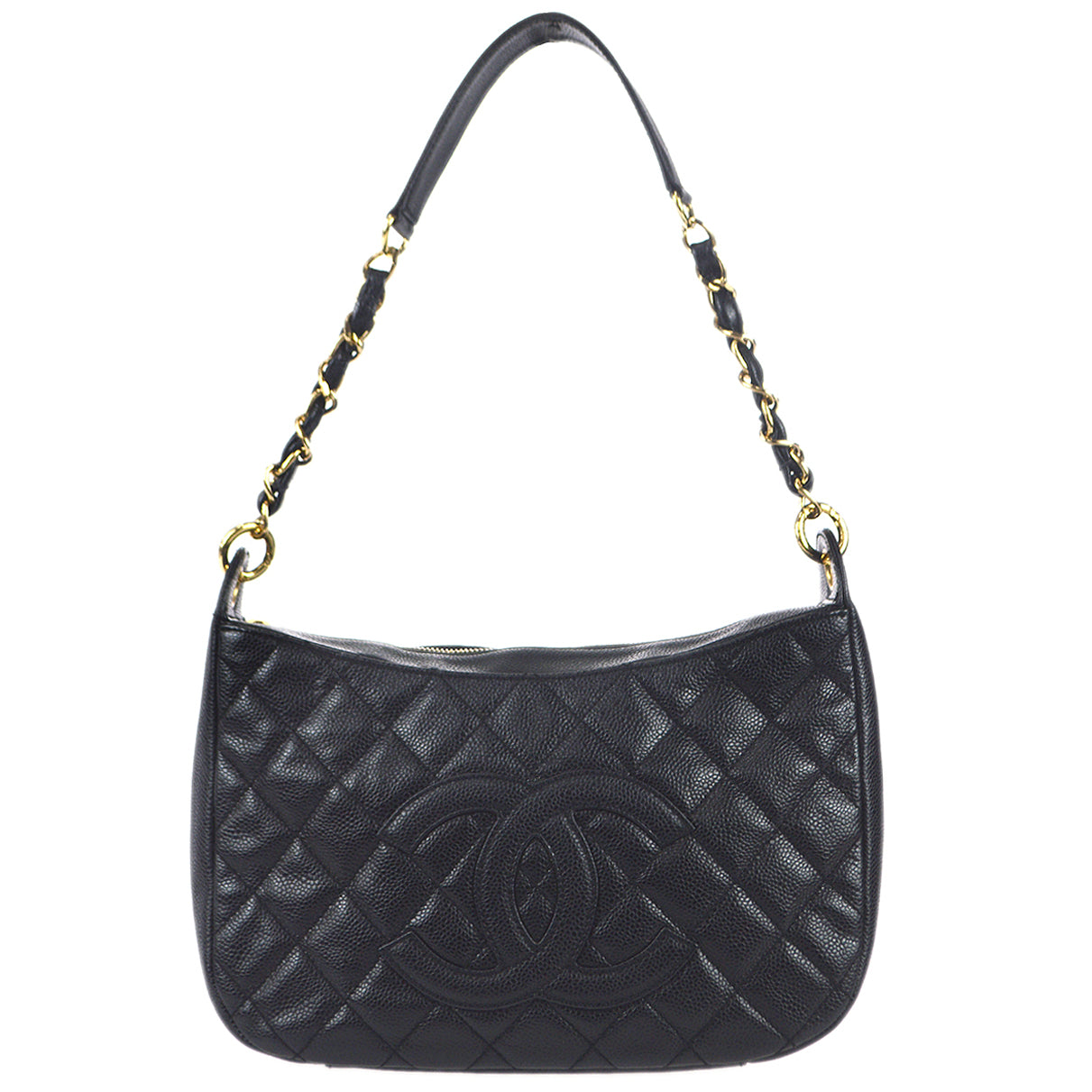 Luxury Chanel Chain Handbag Black Caviar 68792