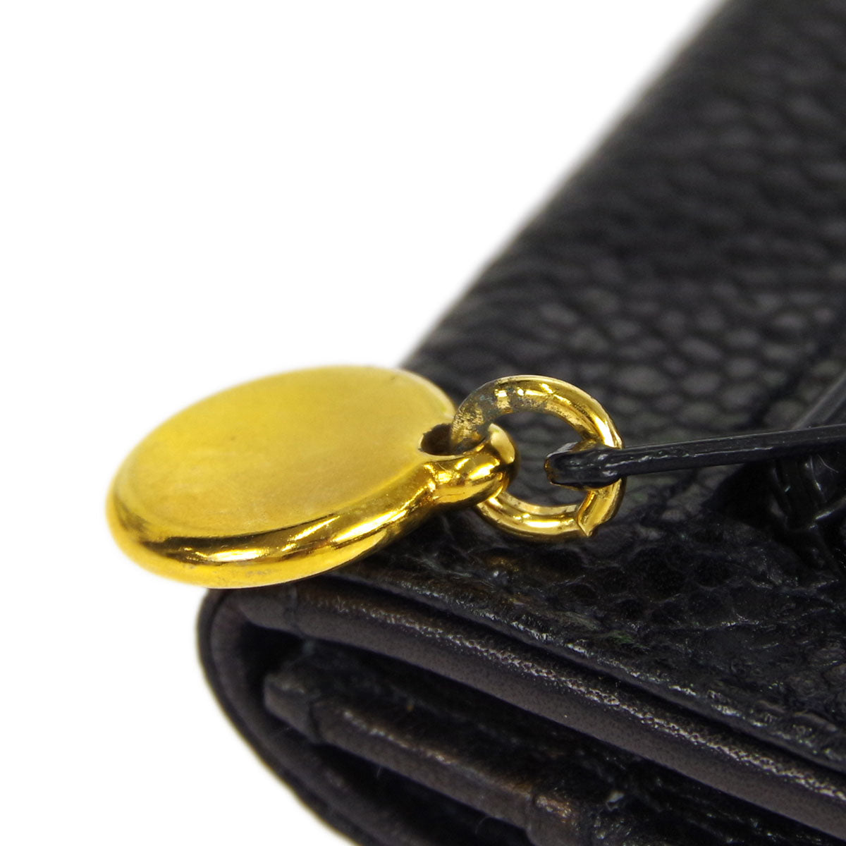 Luxury Chanel * Bifold Wallet Black Caviar 89723