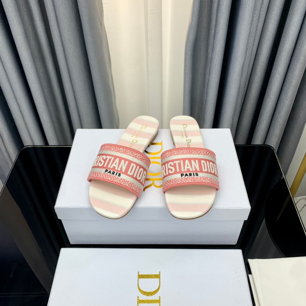 Luxury DiorMule Dway Slide 10mm Multi-motifs Style 45
