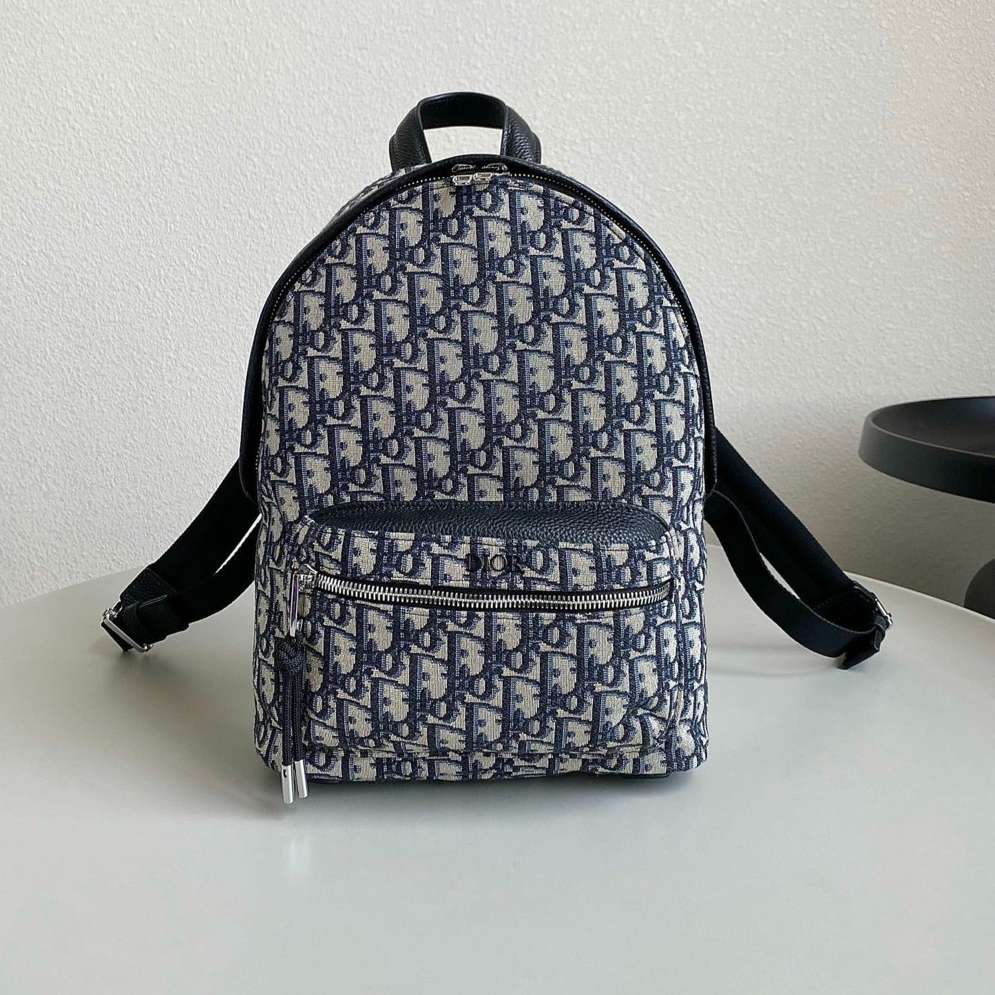 Luxury DiorSMALL BACKPACK 32 BLUE OBLIQUE JACQUARD