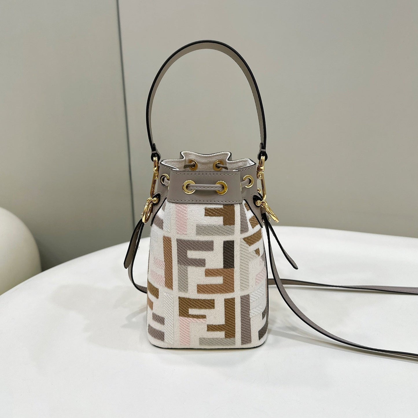 Luxury FendiMON TRESOR 18 WITH FF MOTIF IN MULTICOLOR JACQUARD FABRIC