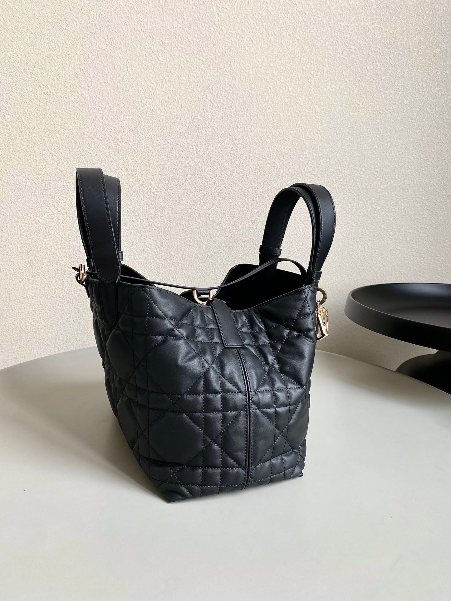 Luxury DiorTOUJOURS 28 BAG IN BLACK LAMBSKIN