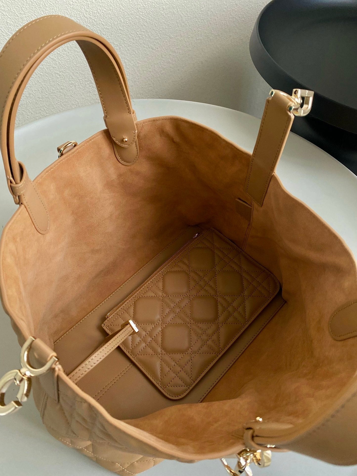 Luxury DiorTOUJOURS 28 BAG IN CAMEL BEIGE LAMBSKIN