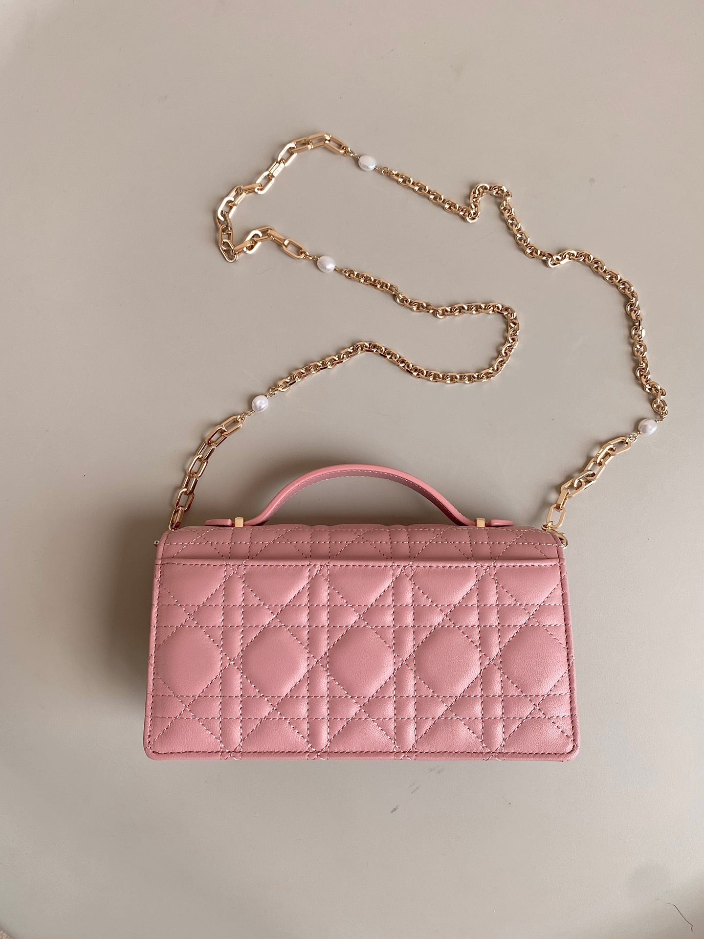 Luxury DiorLADY 21 CHAIN BAG IN HOT PINK LAMBSKIN