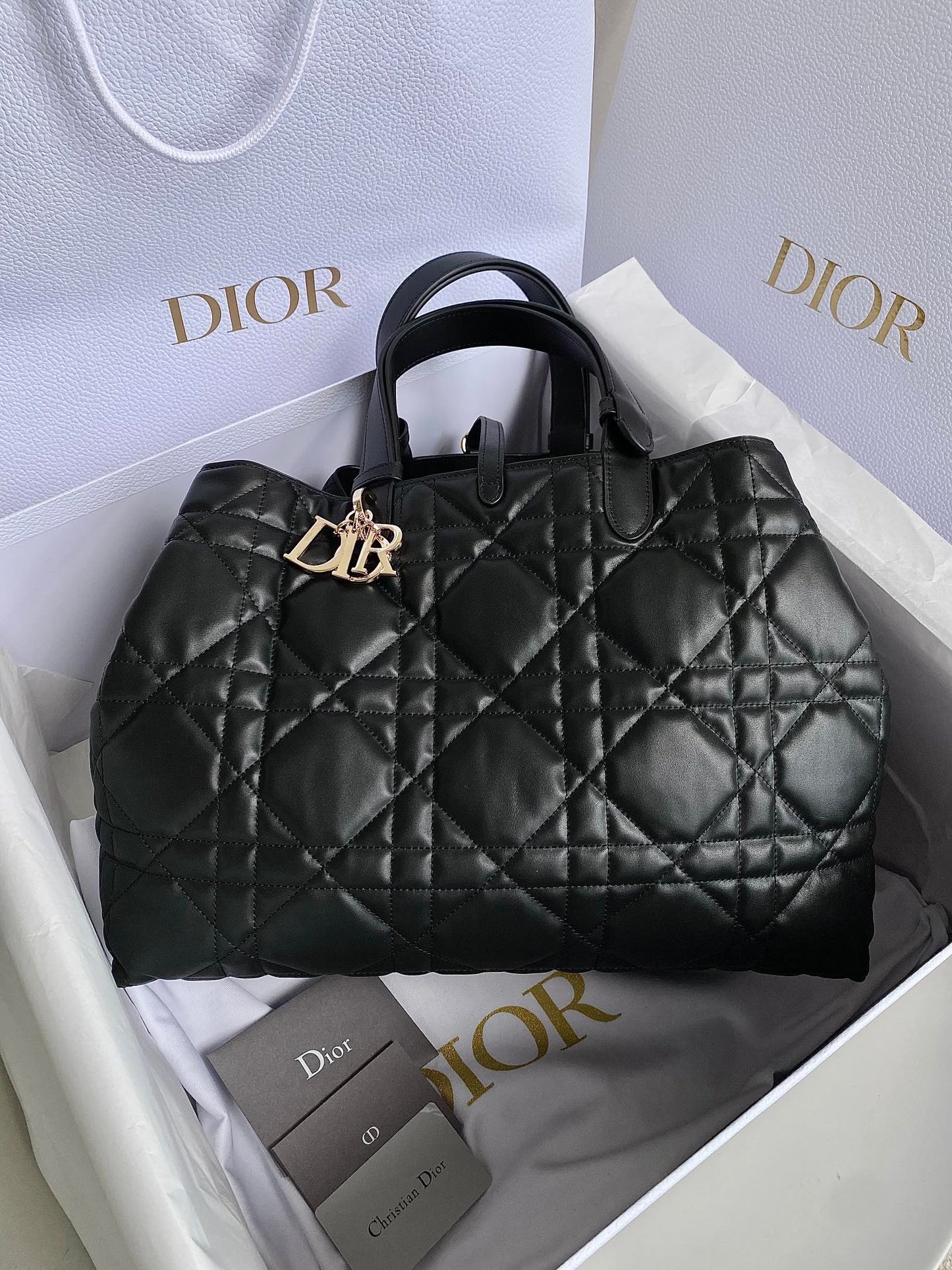 Luxury Diorlarge toujours 37 black calfskin