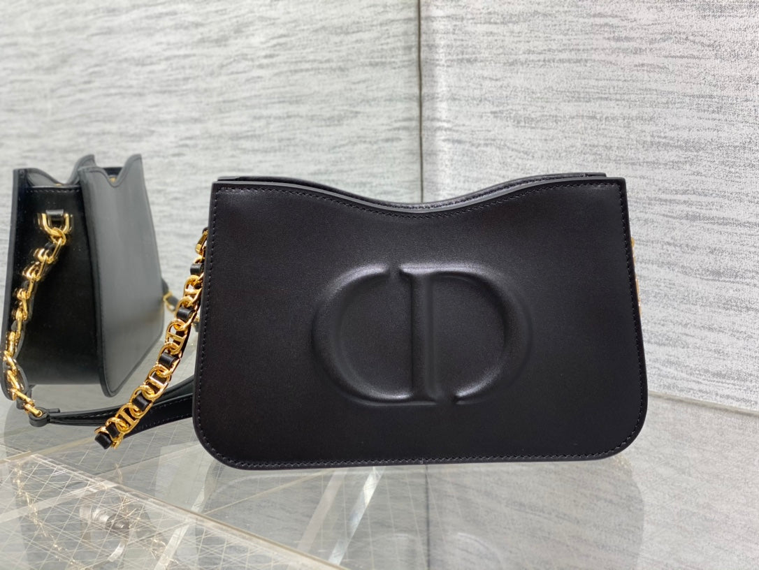 Luxury DiorHOBO SIGNATURE 23  BAG IN BLACK LAMBSKIN