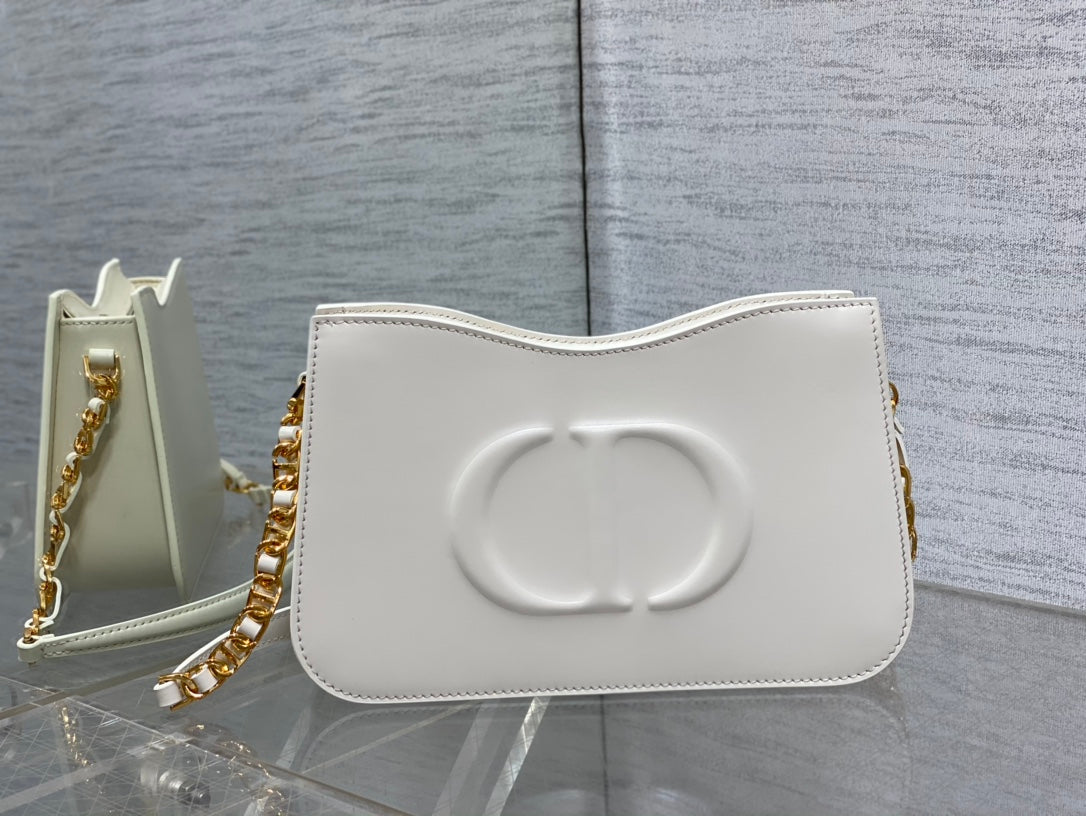 Luxury DiorHOBO SIGNATURE 23  BAG IN WHITE LAMBSKIN