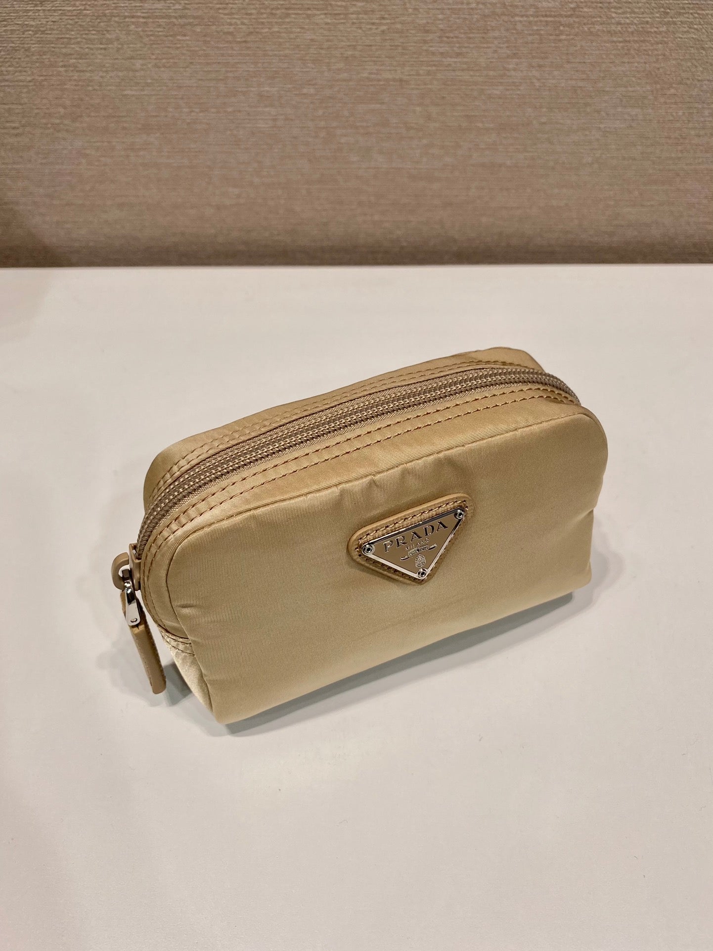 Luxury PradaCLUTCH 12 IN TAN BROWN RE-NYLON