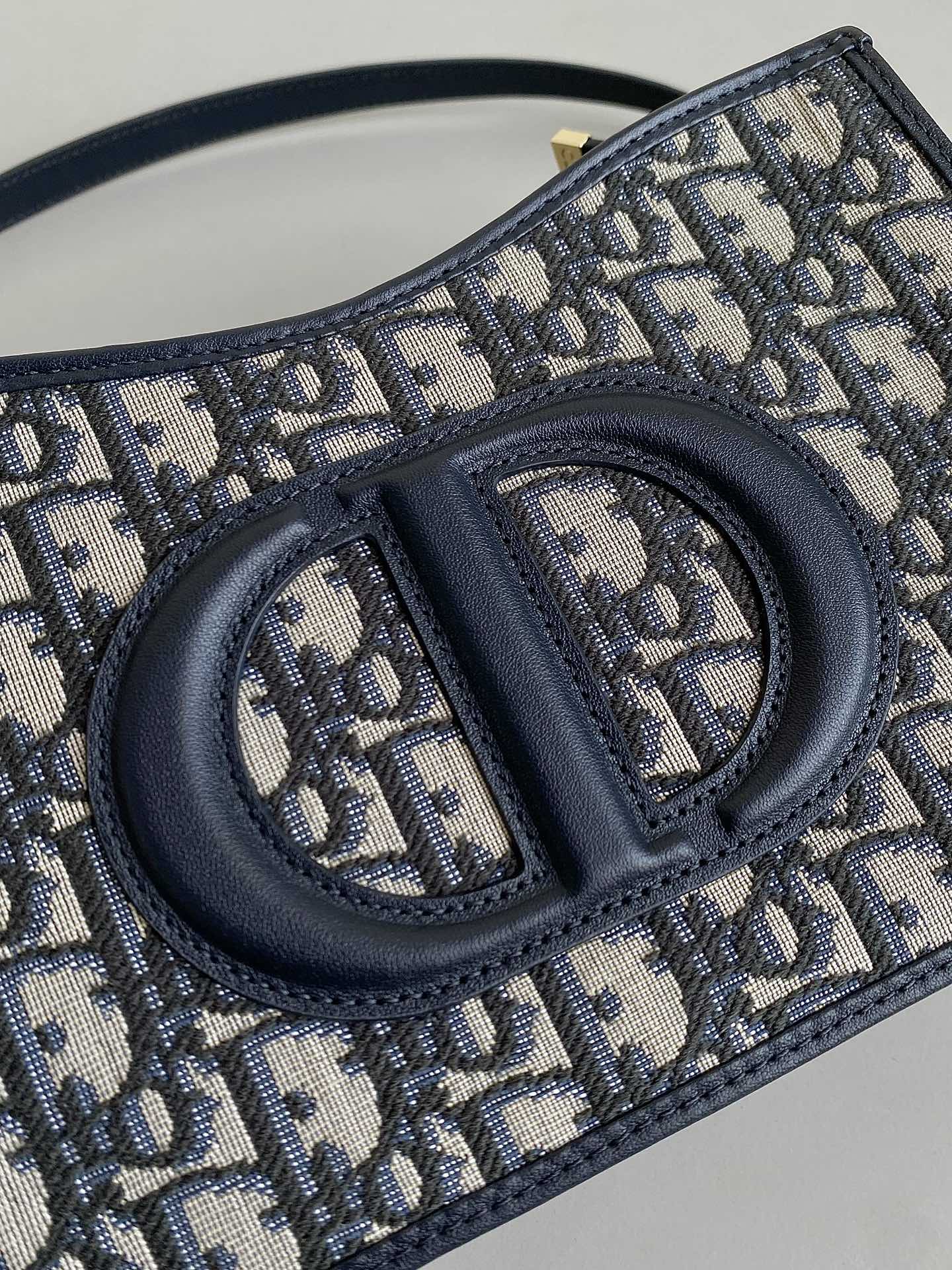 Luxury DiorMINI HOBO 23 BAG IN BLUE OBLIQUE JACQUARD