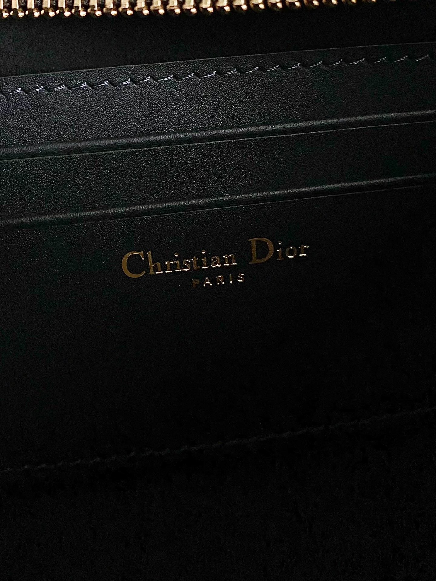 Luxury DiorMINI HOBO 23 BAG IN BLACK CALFSKIN