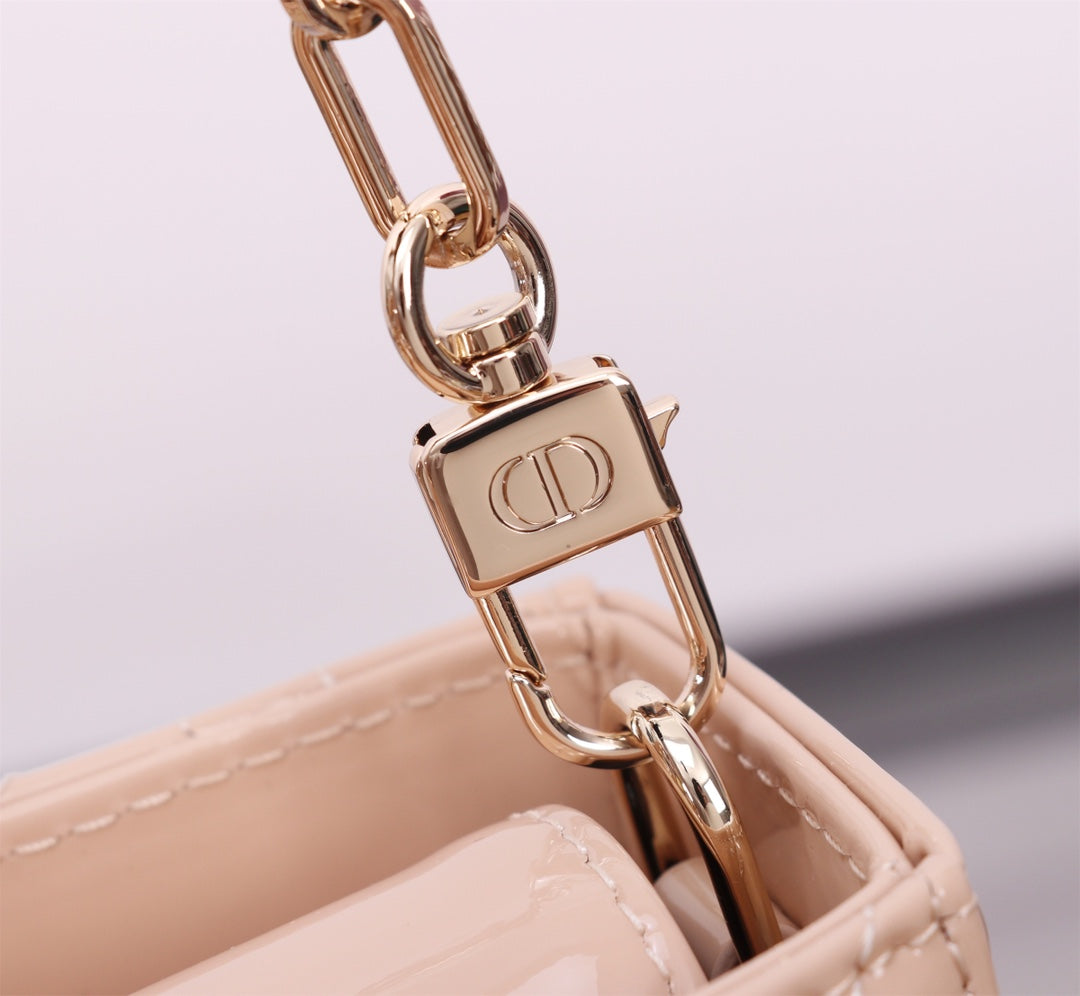 Luxury DiorMEDIUM LADY D-JOY 26 BEIGE LAMBSKIN