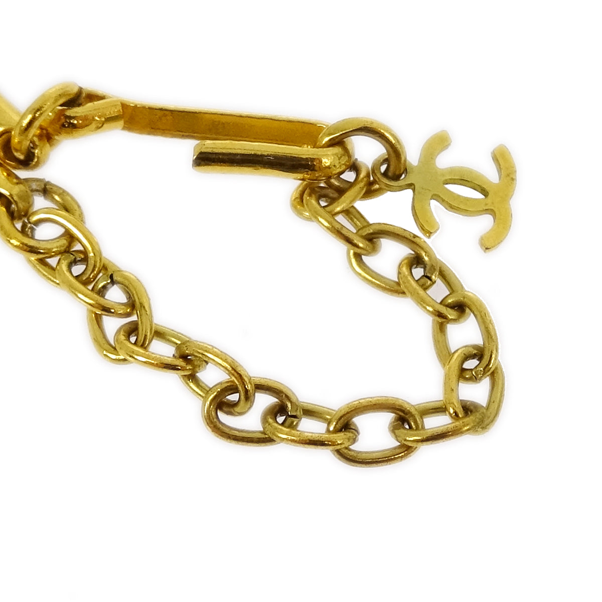 Luxury Chanel Clover Gold Chain Pendant Necklace 03P