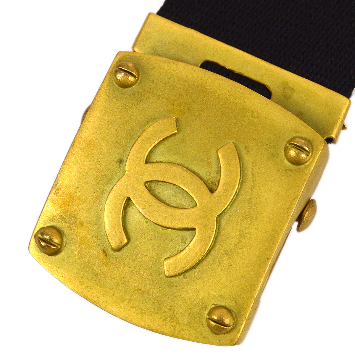 Luxury Chanel Black GI Belt 94A #75/30 Small New