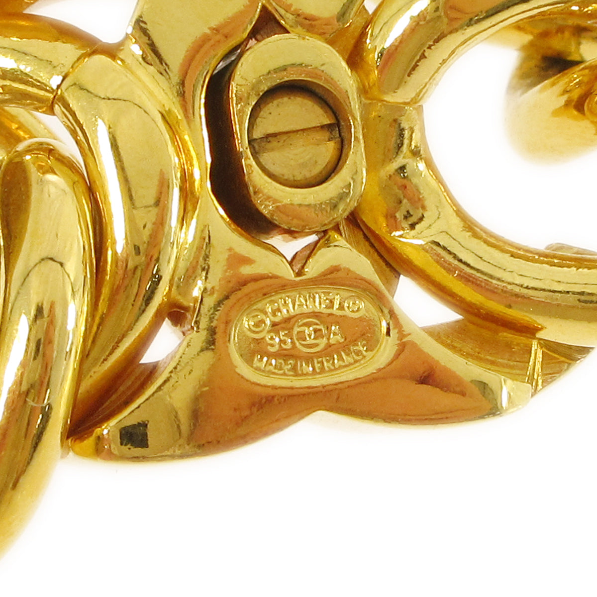 Luxury Chanel Turnlock Gold Chain Choker 95A