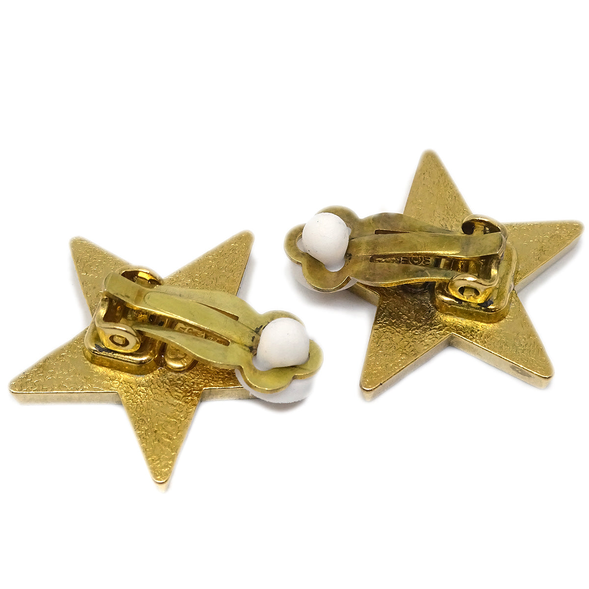 Luxury Chanel Star Earrings Clip-On Blue 01P