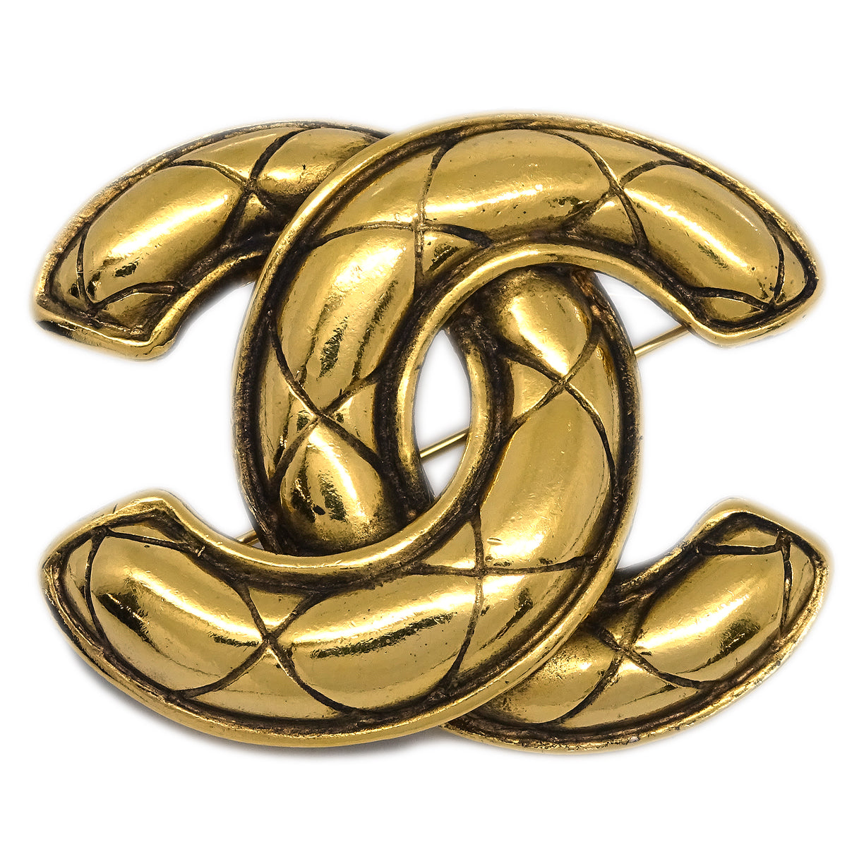 Luxury Chanel Brooch Pin Gold Medium 1142