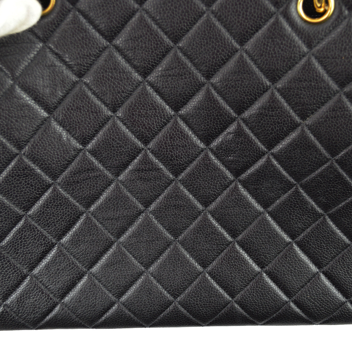 Luxury Chanel 1996-1997 Black Caviar Tote Chain Handbag