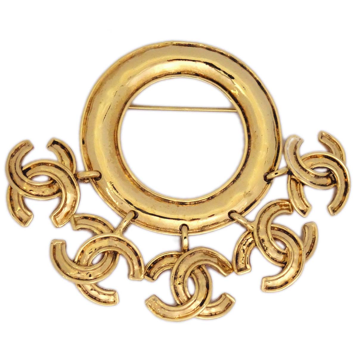 Luxury Chanel Brooch Pin Gold 94P