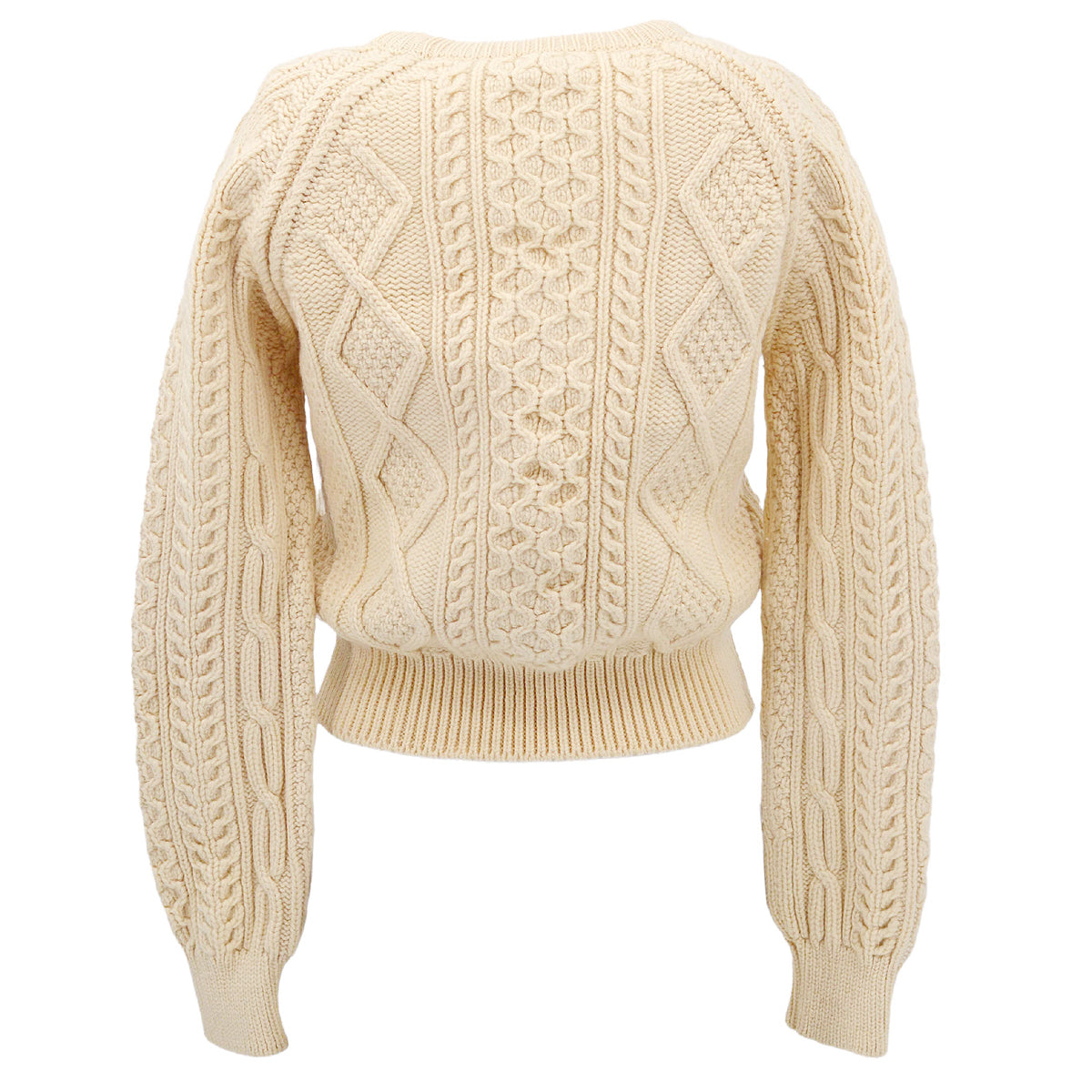 Luxury Chanel Fisherman Sweater Ivory #40